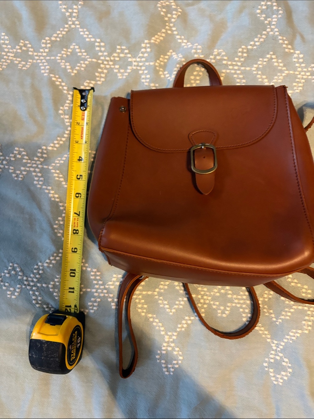 Faux leather mini backpack - Picture 8 of 8